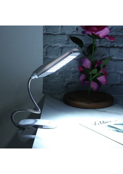 28LED Yüksek Parlaklık 360 Derece Dönebilen Okuma Klipsi Masa Masa Lambası Göz Koruması Için (Yurt Dışından) modelleri