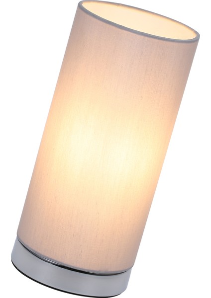 Dokunmatik Kontrol Masa Lambası Başucu 3 Yönlü Kısılabilir Masa Lambası Modern Gece Lambası Yuvarlak Kumaş Abajurlu Yatak Odası Oturma Odası Ofis (Ampul Dahil) (Yurt Dışından)