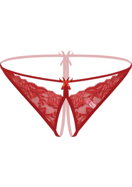 Mulvxbrf BRF02 Büyük Beden Dantelli Kırmızı Bato Külot (Mulvix)