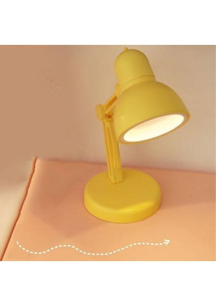 LED Masa Lambası Katlanır Masa Lambası Gece Lambası Çıkarılabilir Manyetik Tabanlı Ayarlanabilir Ev Ofis Okuma Sarı (Yurt Dışından)