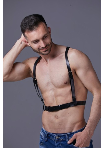 Mulvxbrf BRF02 Erkek Deri Harness Askı 2134 (Mulvix)