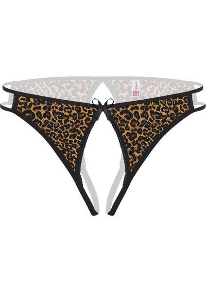 Mulvxbrf BRF02 Ağı Açık Leopar Desenli Büyük Beden Külot (Mulvix)