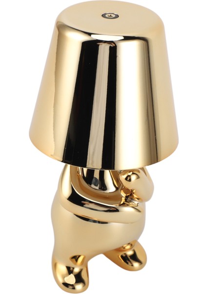 Yatak Başı Dokunmatik Kontrol Masa Lambası USB Şarj 3 Yönlü Kısılabilir Küçük Adam Heykeli LED Yatak Odası Dekorasyonu Altın G Tipi (Yurt Dışından) fiyatları