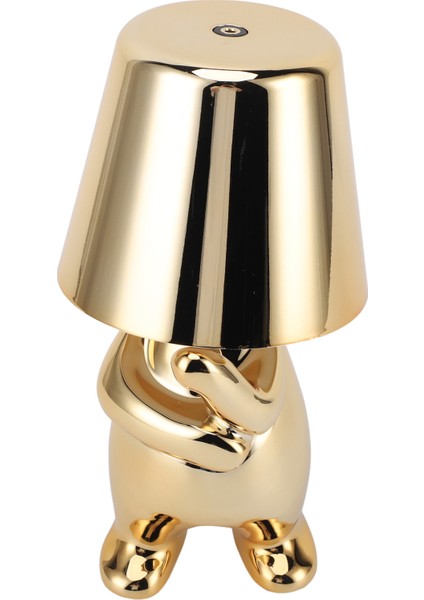 Yatak Başı Dokunmatik Kontrol Masa Lambası USB Şarj 3 Yönlü Kısılabilir Küçük Adam Heykeli LED Yatak Odası Dekorasyonu Altın G Tipi (Yurt Dışından) fırsatları