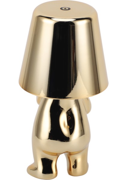 Yatak Başı Dokunmatik Kontrol Masa Lambası USB Şarj 3 Yönlü Kısılabilir Küçük Adam Heykeli LED Yatak Odası Dekorasyonu Altın G Tipi (Yurt Dışından) indirimleri