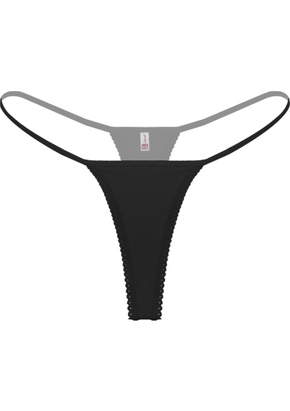 Mulvxbrf BRF02 Büyük Beden Siyah String (Mulvix)