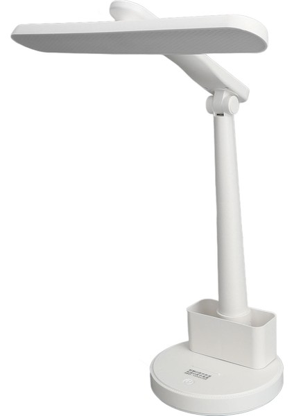 LED Masa Lambası Abs 360 Derece Dönebilen Katlanabilir USB Göz Bakımı Kısılabilir Kalem Tutuculu Okuma Lambası Yatak Odası Ofis Yurt Çalışma Çalışması Için (Yurt Dışından)