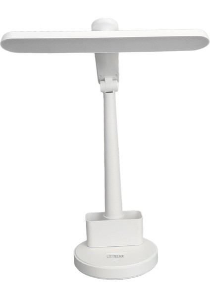 LED Masa Lambası Abs 360 Derece Dönebilen Katlanabilir USB Göz Bakımı Kısılabilir Kalem Tutuculu Okuma Lambası Yatak Odası Ofis Yurt Çalışma Çalışması Için (Yurt Dışından)