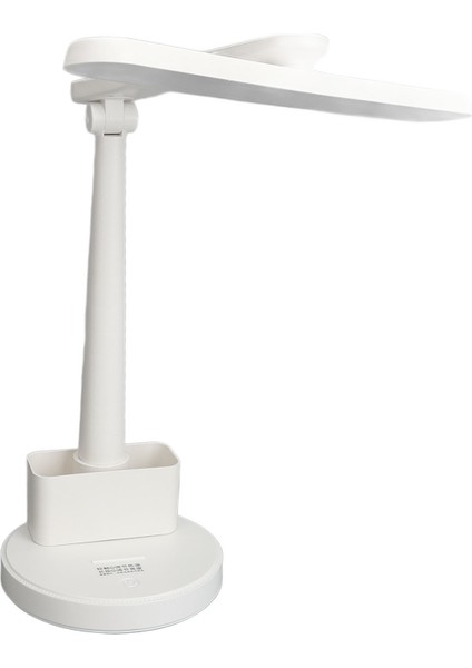 LED Masa Lambası Abs 360 Derece Dönebilen Katlanabilir USB Göz Bakımı Kısılabilir Kalem Tutuculu Okuma Lambası Yatak Odası Ofis Yurt Çalışma Çalışması Için (Yurt Dışından)