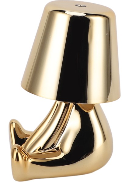 Yatak Başı Dokunmatik Kontrol Masa Lambası USB Şarj 3 Yönlü Kısılabilir Küçük Adam Heykeli LED Yatak Odası Dekorasyonu Altın H Tipi (Yurt Dışından) indirimleri