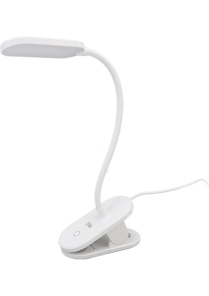 Klipsli LED Okuma Lambası Abs Göz Koruması 3 Mod 6500K Beyaz Işık Yatak Lambası Ev Yurt (Yurt Dışından)
