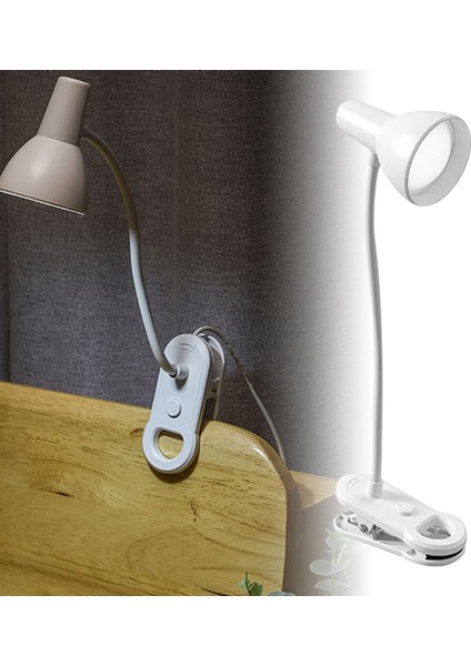 Masa Lambası LED Göz Koruması Çalışma Masası Lambası Katlanır Başucu Okuma Lambası Yatak Odası Klipsli USB Sürümü (Yurt Dışından) indirimleri