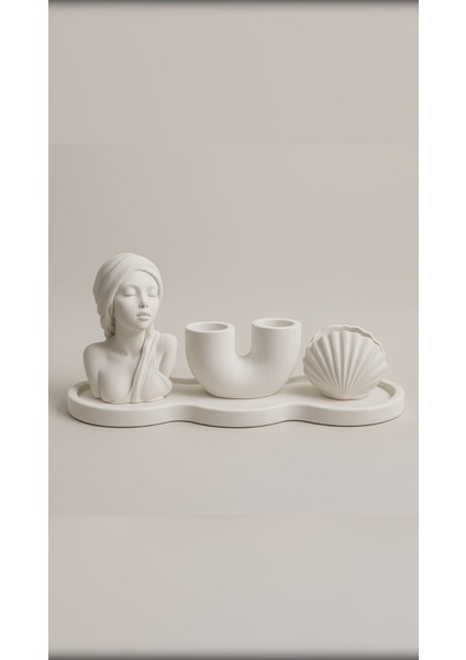 El Yapımı Üçlü Dekoratif Set – Şık ve Minimal Dokunuş (6 x 9 Cm)