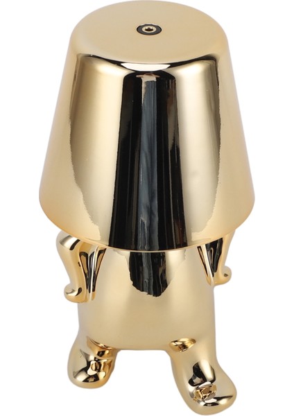 Yatak Başı Dokunmatik Kontrol Masa Lambası USB Şarj 3 Yönlü Kısılabilir Küçük Adam Heykeli LED Yatak Odası Dekorasyonu Altın F Tipi (Yurt Dışından) fırsatları