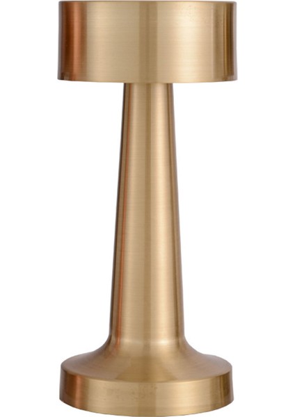 Altın Vintage Masa Lambası LED Üç Vitesli Karartma 2700‑6500K Uzun Bekleme Yemek Masası Dekorasyon Işığı (Yurt Dışından)