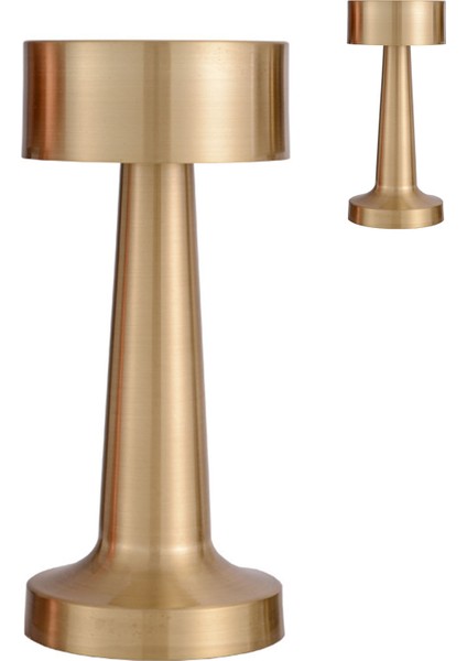 Altın Vintage Masa Lambası LED Üç Vitesli Karartma 2700‑6500K Uzun Bekleme Yemek Masası Dekorasyon Işığı (Yurt Dışından) fiyatları