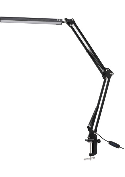 Kelepçeli LED Masa Lambası Alüminyum Ayarlanabilir Salıncak Kolu 3 Mod 10 Parlaklık Kısılabilir Göz Bakımı LED Masa Lambası Ev Çalışma Okuma Ofis Için (Yurt Dışından)