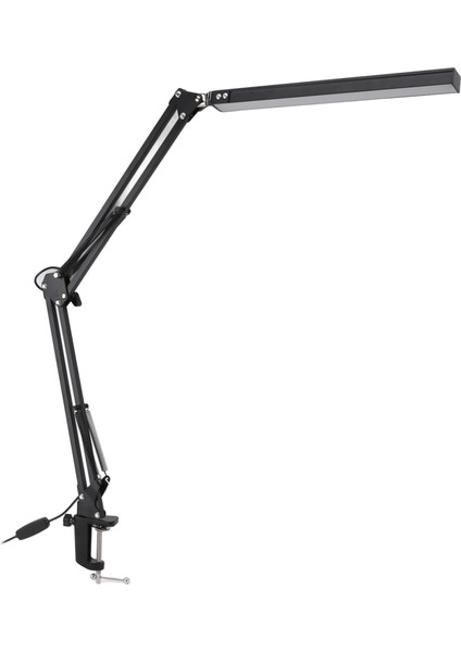 Kelepçeli LED Masa Lambası Alüminyum Ayarlanabilir Salıncak Kolu 3 Mod 10 Parlaklık Kısılabilir Göz Bakımı LED Masa Lambası Ev Çalışma Okuma Ofis Için (Yurt Dışından)