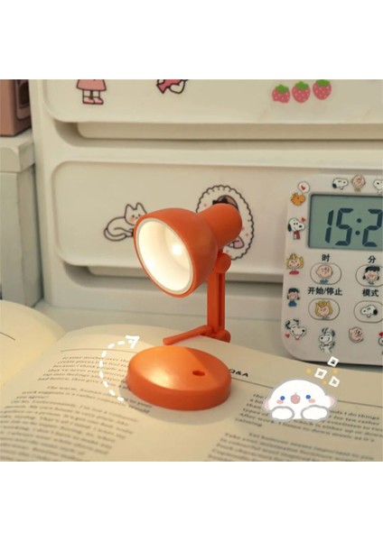LED Masa Lambası Katlanır Masa Lambası Gece Lambası Çıkarılabilir Manyetik Tabanlı Ayarlanabilir Ev Ofis Okuma Gül Kırmızısı (Yurt Dışından)
