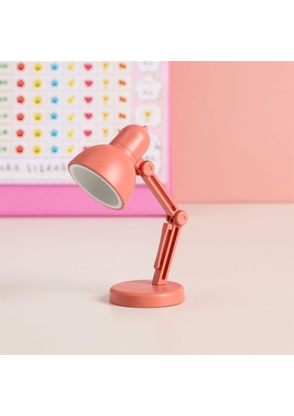 LED Masa Lambası Katlanır Masa Lambası Gece Lambası Çıkarılabilir Manyetik Tabanlı Ayarlanabilir Ev Ofis Okuma Gül Kırmızısı (Yurt Dışından)