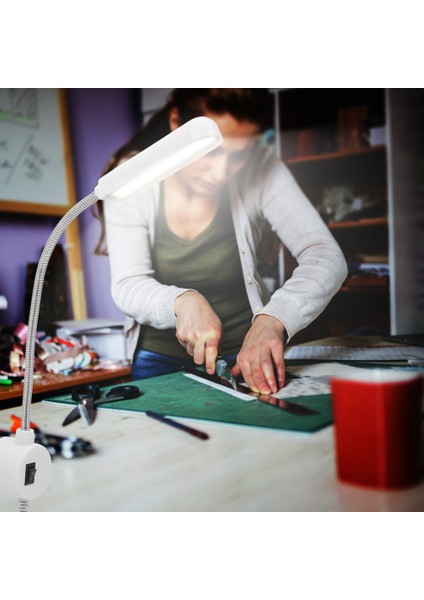 LED Ofis Ev Dövme Dokunmatik Dikiş Makinesi Işık Kaz Boynu Masa Çalışma Lambası Manyetik Taban Anahtarı (Yurt Dışından) indirimleri