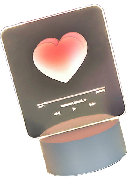 3D Gece Lambası Yaratıcı Kalp Ruh Hali Lambası Dekorasyon Yatak Odası Oturma Odası Çalışma Odası Çocuk Odası Için Başucu Lambası (Yurt Dışından) modelleri