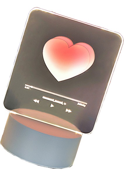 3D Gece Lambası Yaratıcı Kalp Ruh Hali Lambası Dekorasyon Yatak Odası Oturma Odası Çalışma Odası Çocuk Odası Için Başucu Lambası (Yurt Dışından) fırsatları