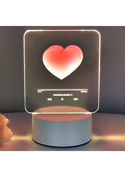 3D Gece Lambası Yaratıcı Kalp Ruh Hali Lambası Dekorasyon Yatak Odası Oturma Odası Çalışma Odası Çocuk Odası Için Başucu Lambası (Yurt Dışından) indirimleri