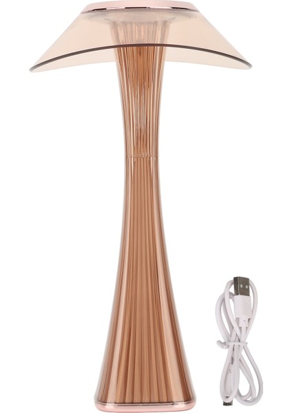 LED Masa Lambası USB Şarjlı Gece Lambası 3 Aydınlatma Modu Dokunmatik Sensörlü Ev Odası Için Gül Altın (Yurt Dışından)
