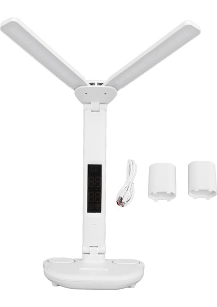 Masa Lambası Kademesiz 3 Renk Sıcaklığı Dokunmatik Kontrol Çok Işlevli Katlanabilir Kalem Tutuculu Masa Okuma Lambası (Yurt Dışından)