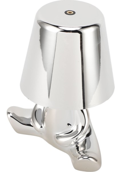 Dokunmatik Başucu Masa Lambası 3 Mod Küçük Adam Dekoratif Düşünür Heykeli LED Masa Lambası Yatak Odası Ofisler Oturma Odaları Dekorasyon Hediye USB Şarj Gümüş Tip B (Yurt Dışından)