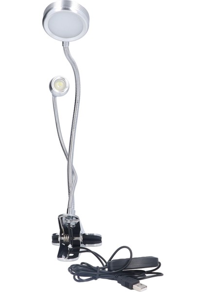 Klipsli Masa Lambası 10 Vites Ayarlanabilir LED Çift Kafa Kaz Boynu Masa Lambası Yatak Odası Için Okuma Lambası (Yurt Dışından) modelleri