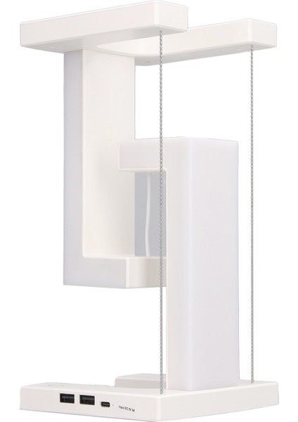 Manyetik Levitasyon Masa Lambası 3 Seviye Dokunmatik Kontrol LED Masa Lambası Yatak Odası Ofis Ev Dekoru Hediyeler Beyaz (Yurt Dışından) indirimleri