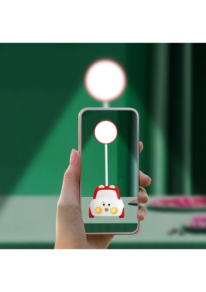 Çocuklar Için Sevimli Masa Lambası Abs Çizgi Film Araba USB Şarj Göz Bakımı LED Masa Lambası Üniversite Yurt Odası Yatak Odası Okuma Kırmızı (Yurt Dışından) modelleri