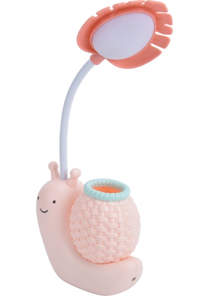 LED Masa Lambası USB Şarjlı Salyangoz Hayvan Göz Korumalı Masa Lambası Ayarlanabilir Açı Beyaz Işık (Yurt Dışından) modelleri