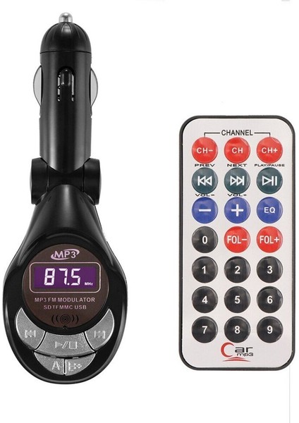 Bej Renkli FM Transmitter ve MP3 Çalar, 2 Yıl Garantili, Kesintisiz Müzik Keyfi