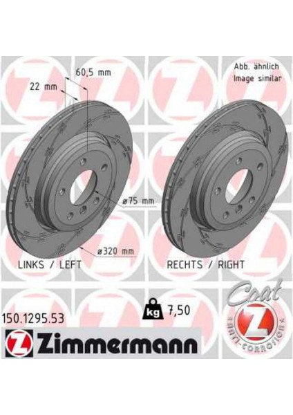 Fren Diski Arka Bmw E46 Z4 E85 E86 Havali Kaplamali Cizgili Dpmah