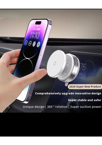 360° dönebilen, vakumlu, manyetik araç ve aynada kullanılabilen telefon tutucu modelleri