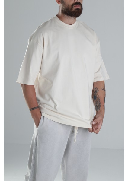 Bej Oversize T-Shirt