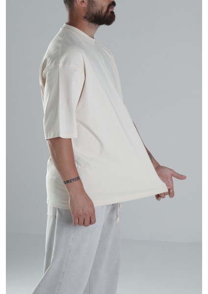 Bej Oversize T-Shirt