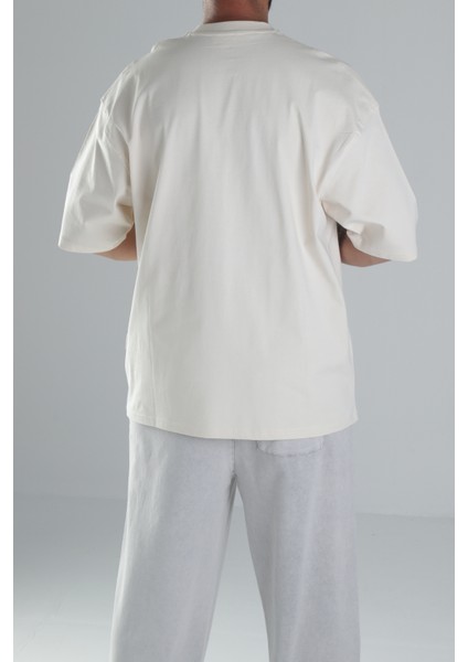 Bej Oversize T-Shirt