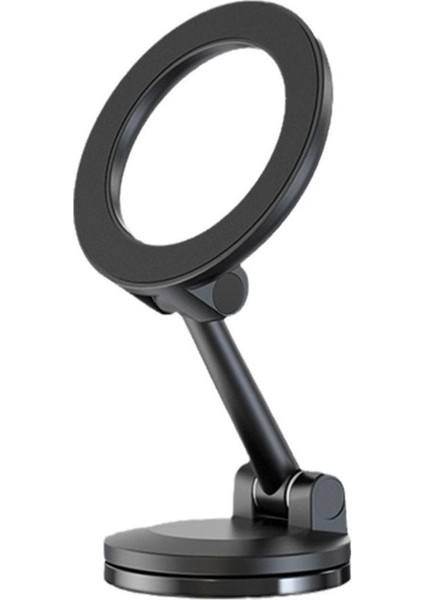 Manyetik araç içi telefon tutucu, kablosuz şarjsız, siyah renk, sağlam ve şık tasarım