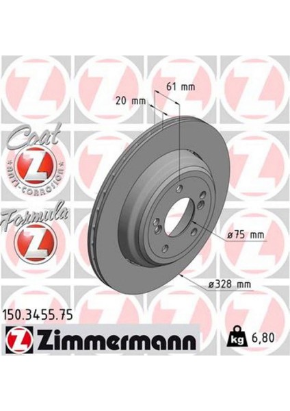 Fren Diski Arka Sol Bmw M5 E39 Dpmah