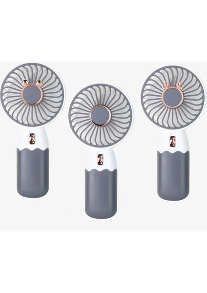Zb088 Ev Ofis Için Masaüstü Standlı Usb Şarjlı El Fanı Beyaz
