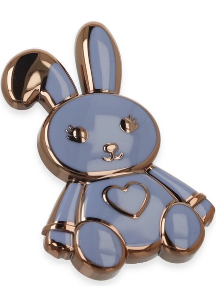 Açık Mavi Tavşan Figürlü Dekoratif Telefon Tutucu, Şık ve Sevimli Tasarım fiyatları