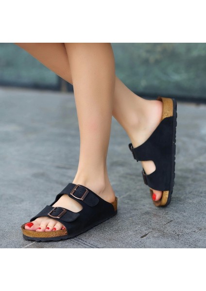 Rıno Siyah Nubuk Terlik indirimleri