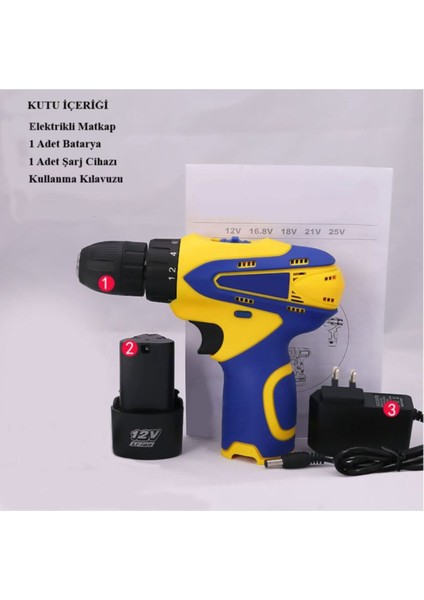 MT12V-1 Çok Fonksiyonlu Elektrikli Hızlı Şarj Edilebilir Bataryalı Matkap 12V fiyatları
