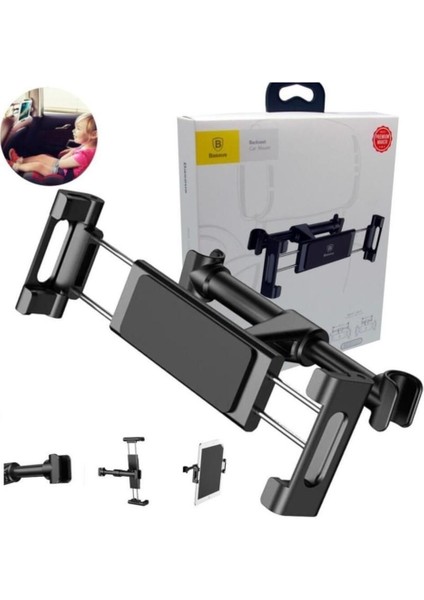 Beyaz 12.9 inç araç arka koltuk tablet tutucu, kolay kullanım ve güvenle seyahat için