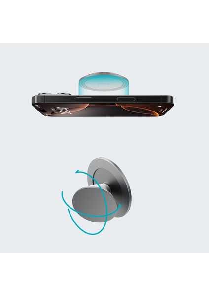 Gri Renkli Magnetik Magsafe Parmak Yüzükli Telefon Tutucu Stand fiyatları