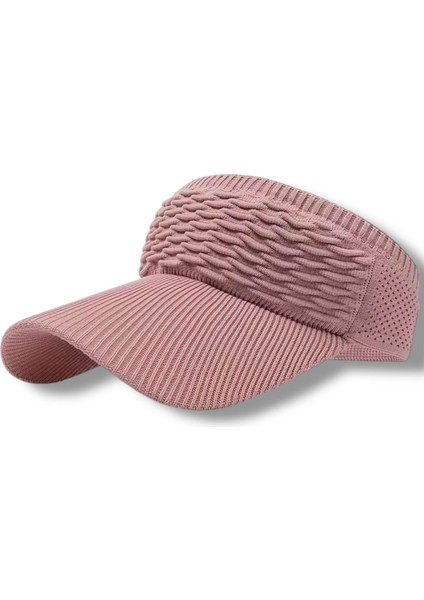 Kadın Triko Vizor Golf Tenis Açık Şapka